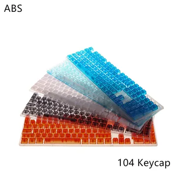 104 ABS Ne graviruotas Mechaninė Klaviatūra Keycap Visiškai skaidri R4 Keycap Vyšnių raktelis bžūp