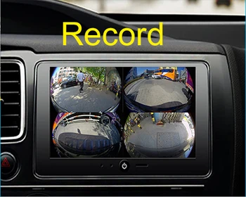 1080P 360 paukščių Nuomone Supa BirdView Automobilių DVR Įrašymo automobilių stovėjimo stebėjimo Sistema Audi Q3 audi Q5 Q7 A4L A6L