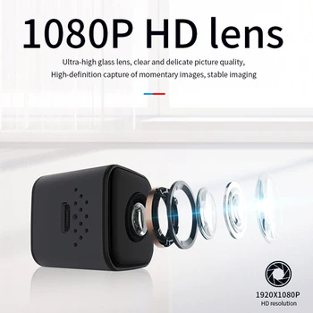 1080P HD SQ28 Mini Kamera, Apsaugos Stebėjimo Kameros Ilgas Baterijos veikimo laikas Judesio Jokio Naktinio Matymo Vandeniui Sporto Dropshipping