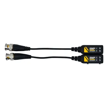 10Pairs 8MP BNC Vaizdo Balun Jungtis Perdavimo Twisted Pair Transmitter cctv Kabelį Remti HD 8MP HAINAUT/CVI/TVI Fotoaparatas