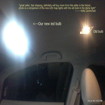 10pc Klaida Atšaukimas Vidaus apšvietimo rinkinys, skirtas VW MK5 R32 2006 - 2008 Auto automobilių Automobilių Led Skaitymo priešrūkiniai žibintai lemputės