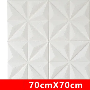 10VNT 70x70cm 3D Sieninės 3D Sienų lipdukai trimatis diamond House Hotel vestuves Sienų dekoras, kambario Sienos medžiaga