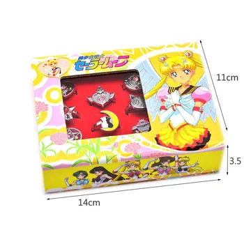 10vnt Anime Sailor Moon Kristalų Cosplay Priedai Nustatyti Veiksmų Skaičius, Žaislai, Magic Wand Stick Metalo Piršto Žiedą Surinkimo Žiedai