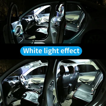 10vnt Automobilių Reikmenys Baltas Interjeras, LED elektros Lemputes Paketo Komplektas 2011-2016 2017 m. 2018 m. 2019 M. Ford Explorer Žemėlapis Dome Kamieno Lempos