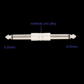 10VNT/DAUG 1/4 colių 6.35 mm Coulper Gitaros Efektų Pedalas Jungtis Jack Adapteris Valdybos Laidas Elektros Sąsaja Pedalo Aksesuarai