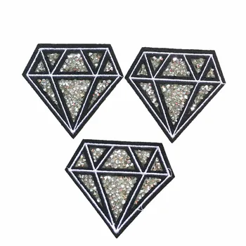 10vnt Geležies Pleistrai Cirkonio Diamond Lopai Drabužius Karšto Lydalo Klijai Siuvinėjimo Parches Mada, PASIDARYK pats Apdailos Pleistras