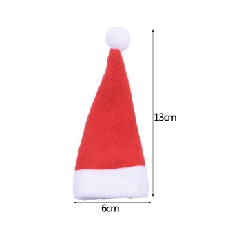 10vnt Indai Mini Kepurės Kišenėje Peilį, Šakutę, Šaukštą Turėtojai Kalėdų Stalo Dekoracija Namuose Kalėdos Prekes