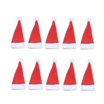 10vnt Indai Mini Kepurės Kišenėje Peilį, Šakutę, Šaukštą Turėtojai Kalėdų Stalo Dekoracija Namuose Kalėdos Prekes