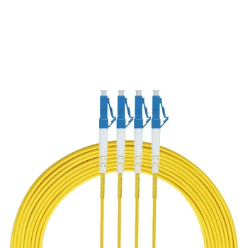 10vnt LC/UPC-LC/UPC Vieną režimas dual core fiber optic patch cord simplex Jumper Kabelis, SM Dvipusis 2 branduolių Regos 1m 2m 3m 5m 10m