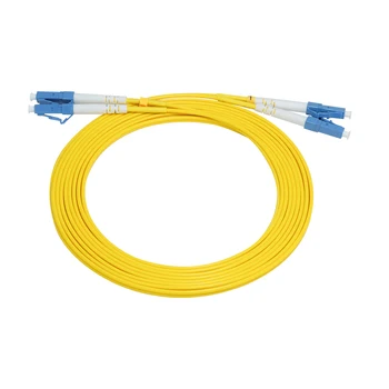 10vnt LC/UPC-LC/UPC Vieną režimas dual core fiber optic patch cord simplex Jumper Kabelis, SM Dvipusis 2 branduolių Regos 1m 2m 3m 5m 10m
