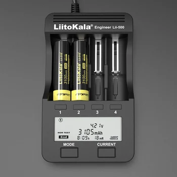 10VNT LiitoKala Lii-31S 18650), 3,7 V 3100mA ličio-jonų 35A galios baterija yra naudojama elektroninės cigaretės.
