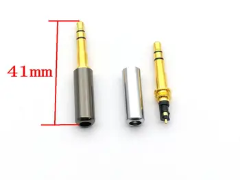 10vnt Mini 3,5 mm 3 Polių Vario Ilgai Prijunkite Audio jungtis Ausinių Adapteris jungtis