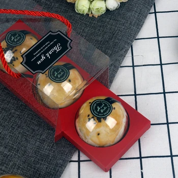 10vnt Plastiko Moon Cake Box Pakuotės Kiaušinio Trynys Trapumą Konteinerių Skaidrus, Pyragai, bandelės, Dekoratyviniai Priedai Kepimo Pakavimo Dėžutė Par