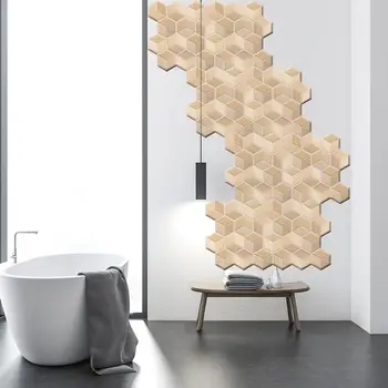 10vnt Sienos Lipdukas 3D Anti-Susidūrimo Siena Lipdukas Nuimamas PVC Nereguliarus Plytų Sienelė Meno Dekoro
