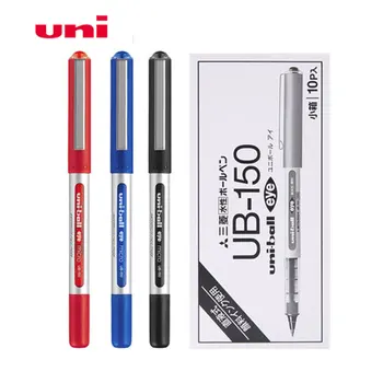10vnt UNI Gelio Rašiklis UB-150 Uni-kamuolys Akių Micro Black Pen 0.38 mm/0,5 mm, Didelės Talpos Rašalo mokyklinės prekės, Raštinė