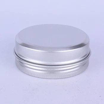 10VNT veido kremas stiklainius 60ML (2oz) Tuščias Apvalus Metalo, Plieno, Aliuminio Skardines Jar Puodą Kosmetikos Konteineriai Slydimo Skaidrių Lauką tuščią makiažas