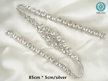 (10VNT) Vestuvių kalnų krištolas appliques geležies varčios diržo sidabro rožių aukso spalvos vestuvinių suknelių WDD0708