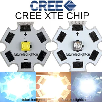 10vnt X Cree XTE 5W LED Neutrali Balta 4500-5000K Royal Blue CREE XT-E 1-5W didelės galios su 20MM PCB už akvariume auga