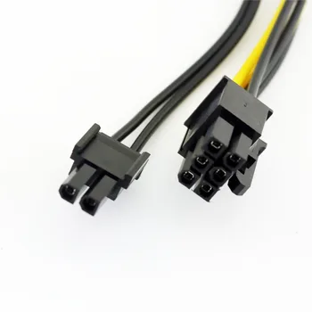 10x Dual SATA 15 Pin Male PCI-E Express 6+2 Pin 8Pin Moterų Vaizdo Maitinimo Jungties Adapteris Y Splitter Cable 20cm