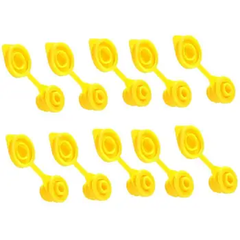 10x Praktinio Yellow Gali Angos Dangtelio Pakeitimas Dujų Gali Kuro Ąsotis Angos Dangtelis Kaištis Erelis Chilton Vamzdžiai Visų Kitų Plastiko Kuras Gali