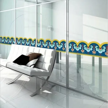 11.6*420cm Geometrinis Modelis Juosmens Linijos, Sienų Dekoras Šiuolaikinės Lipnios PVC Nuimamas Sienų Lipdukai Vaikams Kambariai Kambarį
