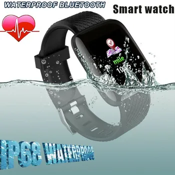 116, PRIDĖJUS Spalvotas Ekranas, Smart Watch Širdies ritmas, Kraujo Spaudimas Vandeniui Fitneso Tracking Žiūrėti FKU66