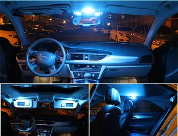 11Pcs Balta LED Lempa, Automobilių Lemputės Interjero Paketas Rinkinys 2013-2017 M. 