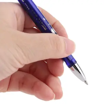 12 vnt Prabanga Trinamos 0,5 mm Gelio Rašiklis Mėlyno rašalo Slim Ballpoint Rašymo Įrankis Tiekimo