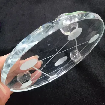 120mm skaidraus stiklo Plokštė Septynių Žvaigždučių Grupė Stovi Crystal Ball Sferoje, Skaidraus stiklo bazės Patalpų Apdailos Figūrėlės Ornamentu