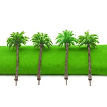 12cm Miniatiūriniai Mini Masto Modelis Dirbtiniais Kokoso Palmių Medžiai Kraštovaizdžio Peizažas Smėlio Lentelės Išdėstymas Arquitectura Plastiko Konstrukcijos