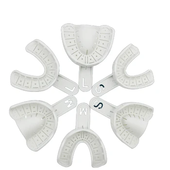 12pc Dantų plokštelę vienkartiniai implantas Įspūdis, Padėklai Autoclavable white Dantų implantai Įspūdis, Stomatologas Įrankiai, Medžiagos, Produktų