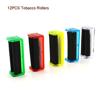 12pcs 70mm Lengva Vadovas Tabako Roller Vertus Cigarečių Maker Valcavimo Staklių Staklių Cigarečių Vyniojimo Mašinos Filtras