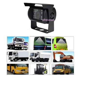 12V-24V 18 LED infraraudonųjų SPINDULIŲ Naktinis Matymas Automobilio Galinio vaizdo Atbulinės eigos Atsarginės automobilių Stovėjimo aikštelė Fotoaparatą, Autobusų, Sunkvežimių Motorhom Transporto priemonės