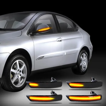 12V LED Automobilių Mirksi Posūkio Signalo Lemputė Galinio vaizdo Veidrodis Lempos Indikatorių Dinamiškas Auto Reikmenys Ford Focus Mk2 Mk3 Mondeo Mk4