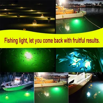 12V Žvejybos Šviesos 108pcs 2835 LED Povandeninės Žūklės Šviesos Lempos IP68 Jaukų Žuvų Ieškiklis Lempos Traukia Krevetės, Kalmarai Krilių LED Lempos