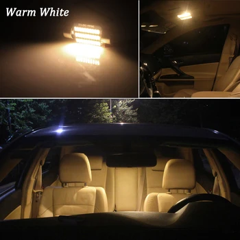 13Pcs Canbus Balta LED apšvietimas Vidaus apšvietimo Komplektas Mitsubishi Eclipse Kryžiaus 2018 2019 2020 LED Interjero Žemėlapis Kamieno Licencijos Plokštė