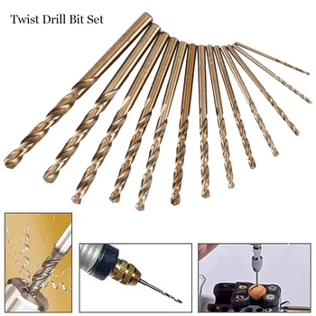 13PCS Twist Drill Bit Nustatyti Spiralės Metrinių Varžtų Composite Bakstelėkite Grąžtas Bakstelėkite Twist Drill Bit Nustatyti Pjovimo, Gręžimo Poliravimas