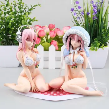 14 cm SUPER SONICO ANIMACIJA PVC Veiksmų Skaičiai seksualus maudymosi kostiumėlį merginos anime pav kolekcines, žaislai, modelį, dovanos berniukams