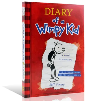 14 Knygų/set Diary of A Wimpy Kid Komiksų Nustatyti Mokymosi anglų Kalba, Knygos Vaikams, Vaikams, Istorija, Knygos anglų kalba