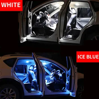 15vnt Balta Auto Interjeras, LED elektros Lemputes Rinkinio 2006-Honda Ridgeline Led Žemėlapis Dome Kamieno Licenciją Plokštelės Šviesos Lempos