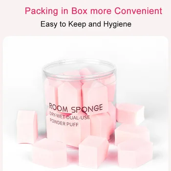 15vnt/Box Kosmetika Sluoksniuotos Dry&Šlapias Išsiplėtusios Didelis Vandens Sponge Makiažo Veido pudra BB&CC Kremas Moterų Kosmetikos Grožio Priemonės