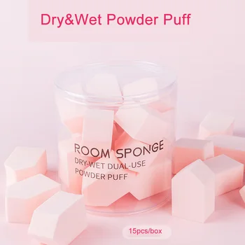 15vnt/Box Kosmetika Sluoksniuotos Dry&Šlapias Išsiplėtusios Didelis Vandens Sponge Makiažo Veido pudra BB&CC Kremas Moterų Kosmetikos Grožio Priemonės