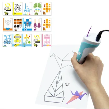 15vnt/set 3D Spausdintuvas Rašiklį, Popieriaus Šabloną Pelėsių Atsitiktiniai Kopijuoti Grafiti Valdybos Specialaus Popieriaus Būtina Pagalba Vaikas Šabloną Pelėsių
