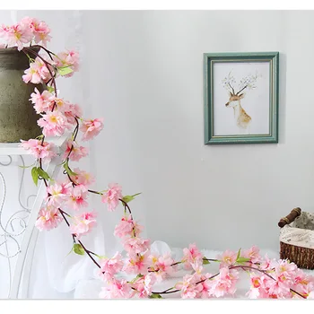 165cm Modeliavimas cherry blossom vynuogių vestuvių arch scenos išdėstymas namų durų, sienų apdaila viešbutis lubų apdailai netikrą gėlių