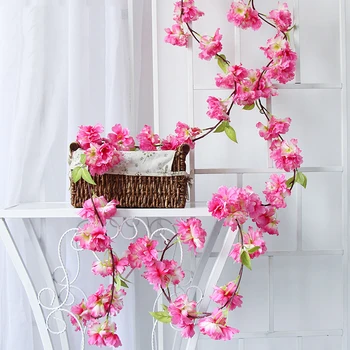 165cm Modeliavimas cherry blossom vynuogių vestuvių arch scenos išdėstymas namų durų, sienų apdaila viešbutis lubų apdailai netikrą gėlių