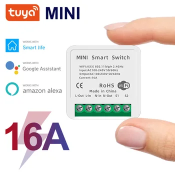 16A Mini Wifi Smart Light Switch 