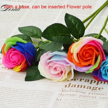 16PCS/Box Muilo Gėlių Dovanų Gėlės Žiedlapis Dirbtinių Rožių Dekoro Ornamentą Šalies Valentino Dieną, Dekoravimo, turintis Gėlių