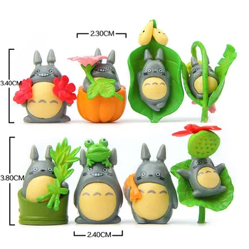 16pcs Miniatiūriniai Totoro Pav Ghibli Studio Figūrėlės Gnome Modelis Micro Kraštovaizdžio Sodo Namų Dekoro Priedai Rinkinys Amatų Dovana