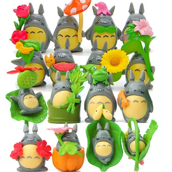16pcs Miniatiūriniai Totoro Pav Ghibli Studio Figūrėlės Gnome Modelis Micro Kraštovaizdžio Sodo Namų Dekoro Priedai Rinkinys Amatų Dovana