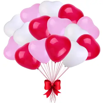 16pcs Vestuvių Meilės Laišką Folija Balionas 12 Colių Širdies Latekso Ballon Valentino Dieną, Jubiliejų, Gimtadienį, Naujųjų Metų Šaliai Dekoro